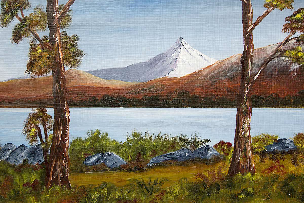 Schiehallion oil painting, Landscape and mountain art