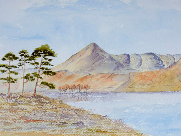 Original watercolour painting of High Crag Buttermere