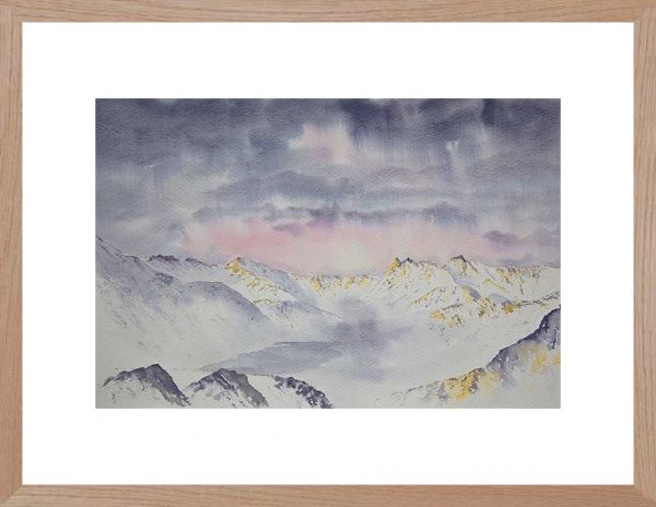 Simply the Langdale Valley, original watercolour painting of the Lake District