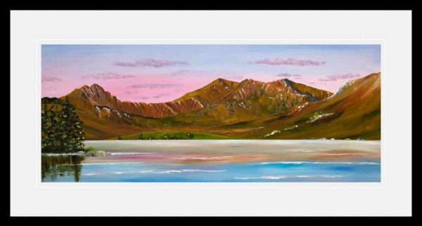 Original oil painting of the Snowdon Horseshoe for sale