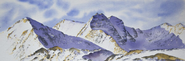 An Teallach from Sail Laith - original mountain landscape watercolour painting