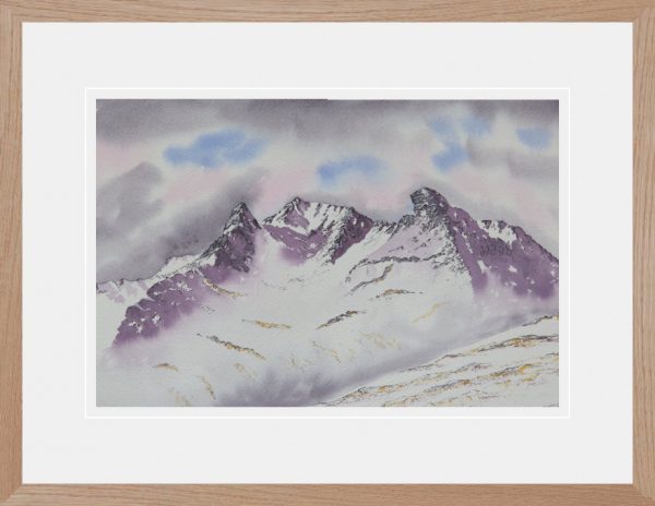 The Cobbler in Winter, original watercolour painting for sale