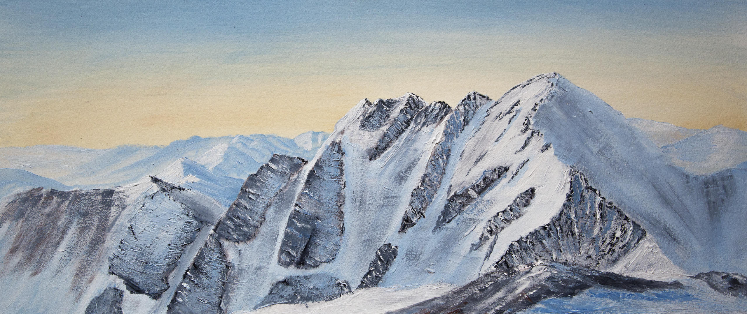An Teallach in Winter oil painting