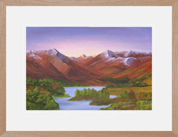 Glen Affric original framed watercolour painting for sale