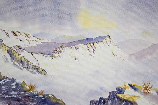 Original Paintings of Striding Edge and Helvellyn