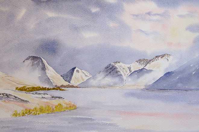 Original paintings of Wastwater and The Scafells