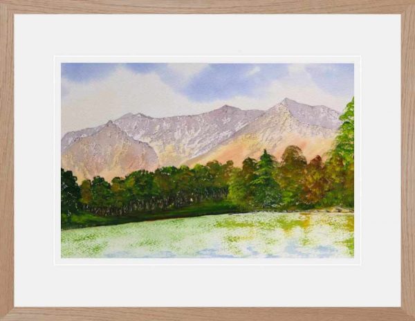 Beinne Eighe, Torridon, original watercolour painting for sale