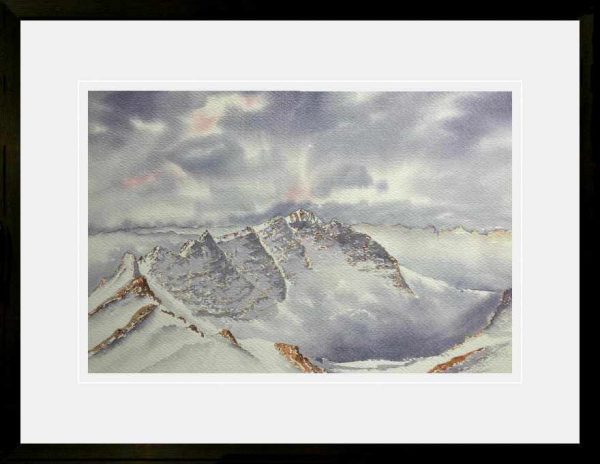 Liathach, Torridon, Scottish Highlands, original watercolour landscape painting