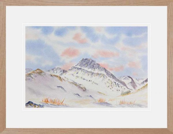 Simply Tryfan, original framed watercolour painting for sale